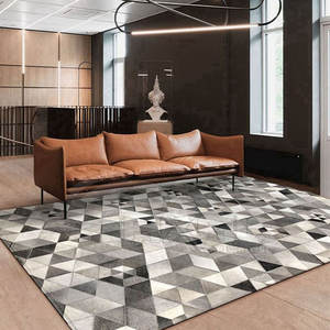 Hecho en Pakistán, alfombras rectangulares de piel de vaca de alta calidad, fabricación de fábrica, alfombras rectangulares de piel de vaca - Product Image 5