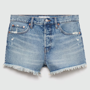 Venta de pantalones cortos vaqueros para mujer con logotipo personalizado, pantalones cortos vaqueros para mujer, pantalones cortos vaqueros para mujer de buena calidad - Product Image 1