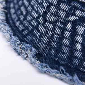 Chapeau bob en jean uni délavé unisexe, personnalisé, 2026, mode, soleil, large bord, réglable, pour la pêche en plein air, la plage, le printemps, l'été - Product Image 6