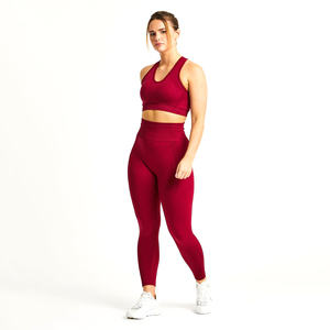 Meilleur Prix Bas OEM Entraînement Fixe Pour Femmes Ensemble De Yoga Gym Fitness Vêtements Sans Couture Yoga Ensemble - Product Image 1