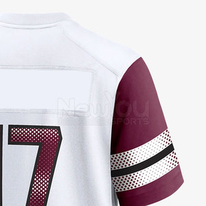 Camiseta de Fútbol Americano Hecha en Pakistán y Pantalones Cortos de Sublimación, Color Personalizado, Camiseta de Fútbol Americano - Product Image 4