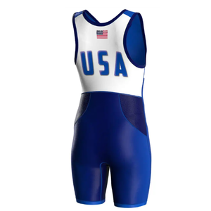 Venta al por mayor de sublimación personalizada Wrestling Singlets Team Fightwear Low MOQ & Fast Worldwide Shipping - Product Image 2