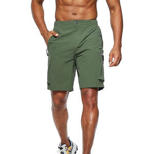 กางเกงขาสั้นคาร์โก้ของผู้ชายผ้าฝ้ายย้อมสีล้วนสไตล์ลำลองมีหลายกระเป๋ากันน้ำและระบายอากาศได้ดีย้อมสี100% - Product Image 2