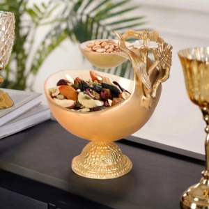 Soporte de metal pulido dorado de gran calidad para utensilios de cocina y accesorios de mesa para servir chocolate y postres - Product Image 5