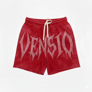 Logo personnalisé brodé haute Streetwear Vintage Shorts coupe ample français éponge délavé à l'acide 100% coton solide séchage rapide respirant - Product Image 1
