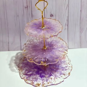Support à gâteau en résine époxy de luxe pour la décoration de fête d'anniversaire de mariage, supports de présentation de gâteaux en provenance d'Inde - Product Image 1