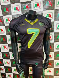 Pack Bon Joueur de Grande Taille-Maillot de Football Américain avec Broderie Pantalon à Manches Courtes Respirant en Sergé Sublimation - Product Image 5