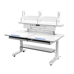 SMARTKID Modern Design <b>Desk</b> Duo Pro Plastic School Furniture with <b>Height</b> <b>Adjustable</b> Feature for Bedroom and Living Room - Product Image 1