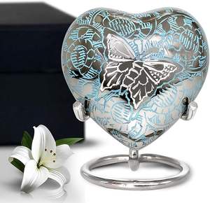 Cremation Urn for Adult Human Ashes Large Handcrafted Funeral <b>Memorial</b> Decorative Burial Urn, Funeral Cremation Keepsake Urns - Product Image 5