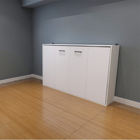 MS2015 FSH Ensemble de quincaillerie pour lit escamotable simple horizontal 90 cm X 190 cm Partie latérale pliante et élégante de meuble pour un gain de place