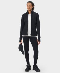 Veste de yoga sans couture pour femme, respirante, à séchage rapide, extensible dans les quatre sens, écologique et recyclable, coupe ajustée sur le devant - Product Image 3