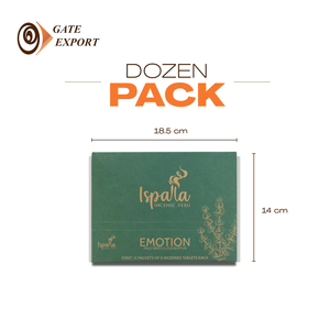 Ispalla Emotion Comprimés d'encens naturel Parfum d'eucalyptus Aromathérapie Résine Bois Graine Matériel Boîtes pour Yoga & Méditation Pérou - Product Image 4