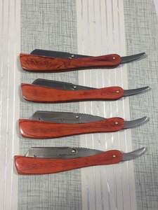 Rasoir à demi-lame en bois pour hommes/lame amovible rasoir de barbier couteau pliant - Product Image 2