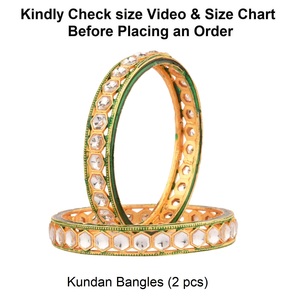 Brazaletes de piedra Kundan de cristal chapado en oro estilo Bollywood de fabricación india, pulsera nupcial de boda, conjunto de brazalete, joyería para mujer - Product Image 4