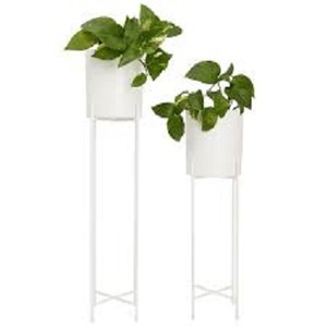 Support de plantes moderne de luxe en fer, pot à fleurs sur pied, revêtement noir en poudre, pour maison et hôtel. - Product Image 4
