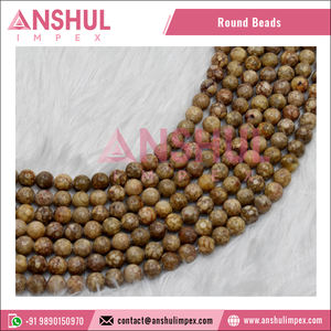 Piedras medicinales de cristal tallado de grado puro, decorativas y curativas, de alta calidad, cuentas redondas de 8 mm de piedra natural de la India. - Product Image 3