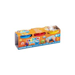 Educativo bambino Carioca bambino gioco pasta 3 colori 75gr 43179