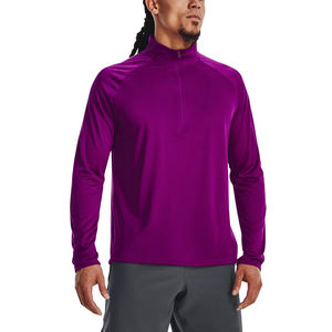 Best Quality Wholesale Solid Color <b>Men</b> Long Sleeve <b>Zip</b> <b>up</b> Meath <b>Top</b> Sports Wear Heavy Weight Plain Meath <b>Top</b> - Product Image 1