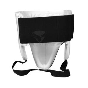 Protector de ingle de boxeo de cuero profesional para entrenamiento de artes marciales-Protector cómodo ajustable - Product Image 5