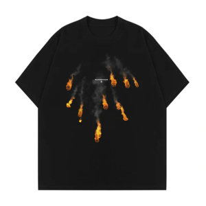 เสื้อยืดผู้ชายผ้าฝ้ายถักแบบหนาพิมพ์ลายออกแบบได้ตามต้องการเสื้อผ้าแนวสตรีทแวร์เสื้อกีฬาย้อนยุคย้อนยุคย้อนยุคแนวสตรีทแวร์ - Product Image 1