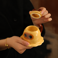 CAMET Vente en gros de pots à bougies en céramique en forme de chat siamois mignon avec couvercle et emballage personnalisé, cadeau amusant pour les enfants et les amoureux des chats