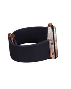 นาฬิกาข้อมืออัตโนมัติสุดหรูสำหรับผู้ชาย ประดับเพชรโมอิสซาไนต์ครึ่งหนึ่ง หน้าปัดแสดงผลแบบอนาล็อกหลัก กระจกหน้าปัด สายยาง - Product Image 4