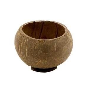 Juego de cuencos de coco ecológicos veganos, cuchara de madera pulida, ensaladera de frutas naturales hechas a mano para bodas, otras ocasiones - Product Image 2