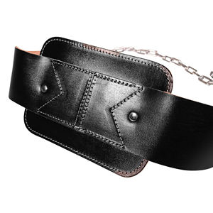 Cinturón de Levantamiento de Pesas de Cuero Vacuno para Entrenamiento de Fuerza y Culturismo, Antideslizante, Unisex, Equipo de Gimnasio - Product Image 1