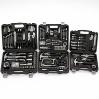 Kit d'outils complet de réparation domestique de 173 pièces avec embouts de tournevis, jeu de clés et de pinces, jeu de marteaux, coffret à outils rigide pour garage et atelier