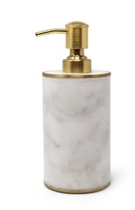 Dispensador de jabón de mármol blanco para baño de nuevo diseño, juego de accesorios de baño, Hotel de lujo para el hogar, perfecto para decoración de encimera - Product Image 3