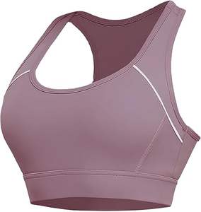 Soutien-gorge de compression personnalisé pour femme, vêtement de sport et de yoga en tissu Spandex, anti-transparence, haute qualité, moderne, à manches longues et ajusté - Product Image 1