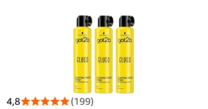 <span class=keywords><strong>Got2B</strong></span> Glued Blasting Freeze Spray Huile capillaire 300 ml Blanc Lot de 2 - Protection thermique biologique Sans alcool & Végan en promotion - Product Image 3
