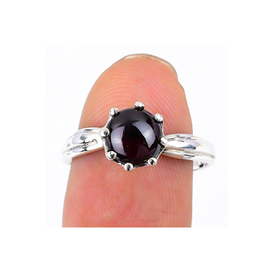 แหวนพลอยอเมทิสต์สีชมพูธรรมชาติแหวนเงินแท้925ทำด้วยมือพร้อมชุบทองราคาดีที่สุดสำหรับงานแต่งงาน - Product Image 5