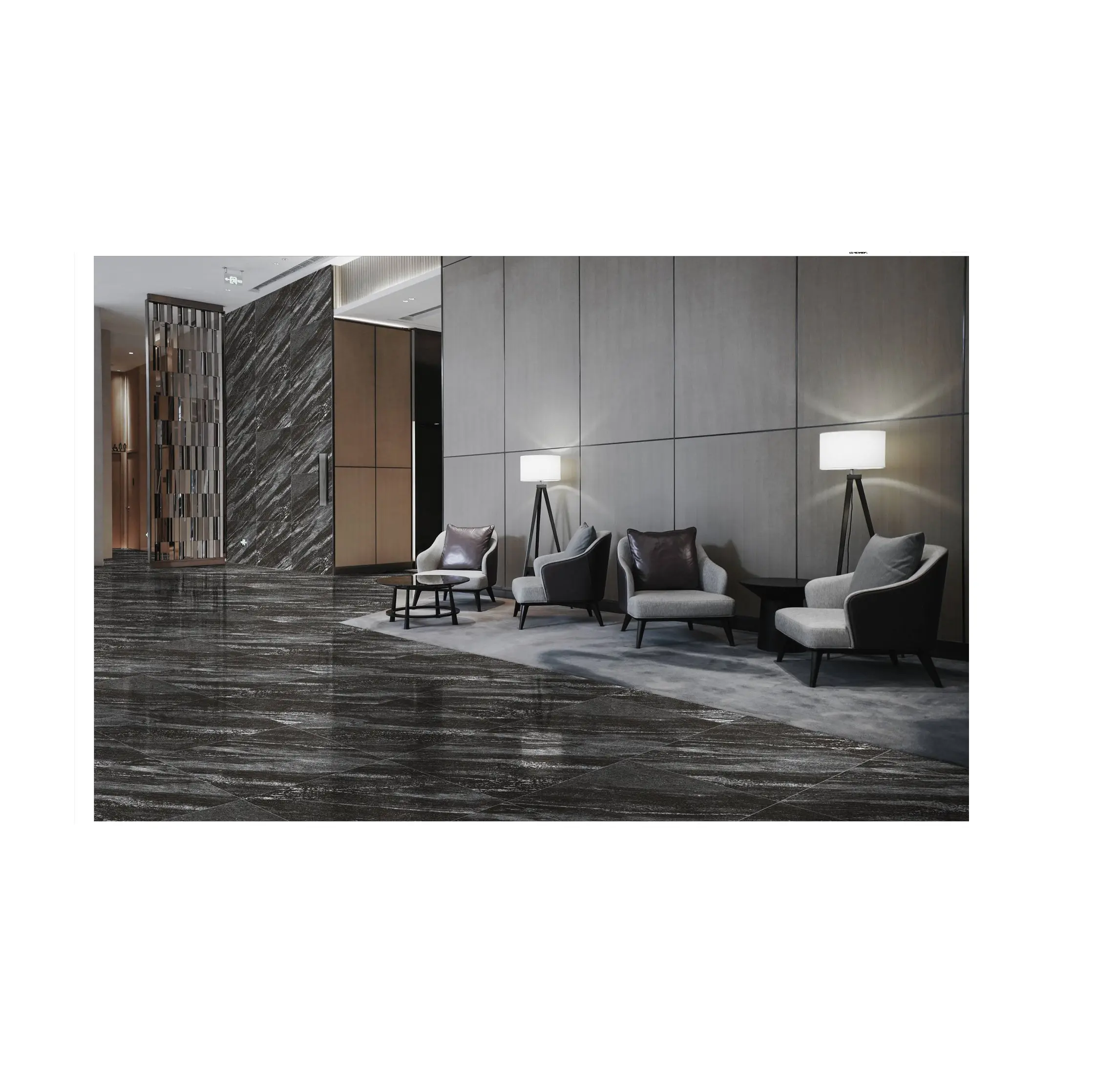 Nuovo Design alto lucido facile da pulire 400x400 MM bagno soggiorno piastrelle di ceramica sfondo muro disponibile in esportazione