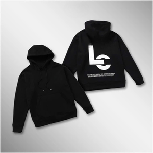 Wholesale Custom Logo Tracksuit <b>Hoodies</b> Unisex Printing Plain Embossed <b>Oversized</b> Pullover Sweatshirt <b>Black</b> Men <b>Hoodies</b> - Product Image 1