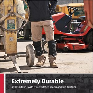 Pantalones DE TRABAJO elásticos para Hombre | Pantalones de trabajo de ajuste cómodo de tiro bajo con funda y bolsillos laterales de carga | Duradero para ropa de trabajo - Product Image 3