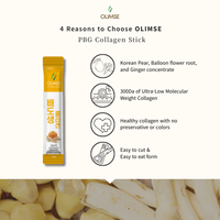 Kolagen Sehat Ultra-Low Molecular 300da Sachet Bentuk Stick dengan Rasa Jahe, Bunga Balon, dan Akar Pir OLIMSE 20g*30 Sachet