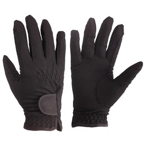Guantes de montar al por mayor Material de la mejor calidad Unisex Equitación Mujeres Guantes de equitación sólidos Guantes de tela de algodón - Product Image 1