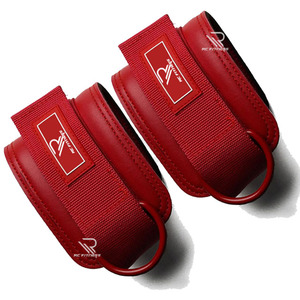 Leather Padded Weight <b>Ankle</b> Cuffs for Gym Cable Machines Workout <b>Support</b> D-ring Fitness Adjustable <b>Ankle</b> <b>Brace</b> Straps - Product Image 5