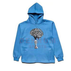 Vente en gros, faible MOQ, sweats à capuche d'hiver pour hommes, imprimés, 100% coton, personnalisables, tissu respirant et confortable - Product Image 3