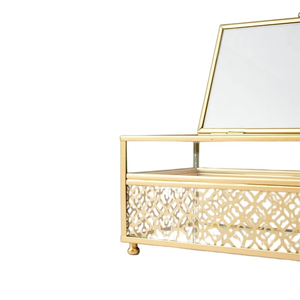 Boîte à bijoux en verre, boîte à souvenirs, décoration d'intérieur, organisateur, rangement pour colliers, organisateur de rangement pour boucles d'oreilles, charme, cadeau de mariage, cadeau pour <span class=keywords><strong>maman</strong></span> - Product Image 3