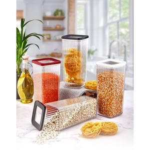 Contenedor Rectangular Profundo de Plástico PP Transparente y Ligero para Almacenamiento de Alimentos, Organizador de Cocina Duradero de 1700 ml, Moderno - Product Image 5