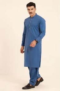 Shalwar Kameez pour hommes, vêtements traditionnels modestes, confection haut de gamme en tissu de coton pour un usage quotidien, vente en gros, exportation - Product Image 3