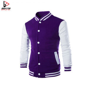 Veste universitaire en laine de haute qualité pour hommes avec logo personnalisé College Streetwear Grande taille Winter Baseball Letter Design Wholesale - Product Image 2