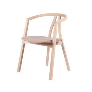 Silla de comedor hecha de marco de madera de teca maciza con asiento cubierto de tapicería y material de alta calidad para uso interior y exterior - Product Image 5