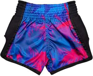 กางเกงขาสั้นสำหรับผู้ใหญ่ผ้าโพลีเอสเตอร์สำหรับ100% กางเกงมวยไทยพิมพ์ลายแบบระเหิดดีไซน์ล่าสุด - Product Image 1