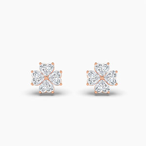 Venta al por mayor 2,38 Ct corazón Lab-Grown Diamond Stud pendientes más tendencia pétalo estilo 14K 18K oro para el Día de San Valentín - Product Image 6