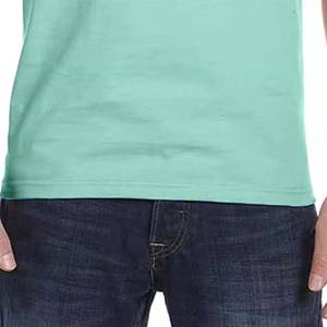 Haute qualité été 100% coton vierge surdimensionné lourd t-shirt impression personnalisée poids lourd t-shirt uni hommes t-shirt pour unisexe - Product Image 5