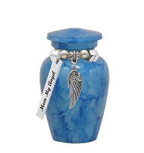 Ángel en las nubes Mini urna Love Charms Opción Recuerdo hecho a mano Etiqueta personalizada Tarjeta de dolor - Product Image 1