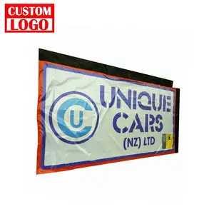 Banderas de serigrafía personalizadas para publicidad exterior con logotipo de bandera personalizado Impresión de logotipo personalizado en pancartas para exteriores